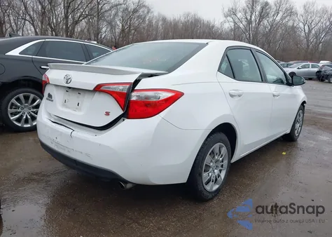 2015 Toyota Corolla S из США, поврежденный, VIN 5YFBURHE6FP264131